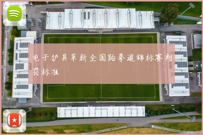 电子护具革新全国跆拳道锦标赛判罚标准
